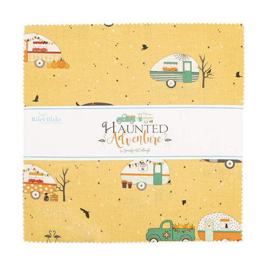 DEAL Haunted Adventure Layer Cake 10" Stacker Bundle - Riley Blake Designs - 42-Piece Precut  - Halloween - Quilting Cotton Fabric