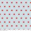 SALE Lost at Sea Happy Crabs C13404 Arctic - Riley Blake Designs - Nautical Medallions Rope Lines  - Quilting Cotton Fabric