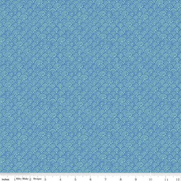 Lost at Sea Waves C13406 Seafoam - Riley Blake Designs - Nautical - Quilting Cotton Fabric