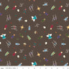 CLEARANCE Silent Night Story Characters SC13571 Earth SPARKLE - Riley Blake  - Christmas Nativity Gold SPARKLE - Quilting Cotton