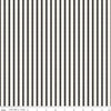 Yuletide Forest Ticking C13545 Charcoal - Riley Blake - Christmas Cream/Charcoal Stripes Stripe Striped - Quilting Cotton Fabric