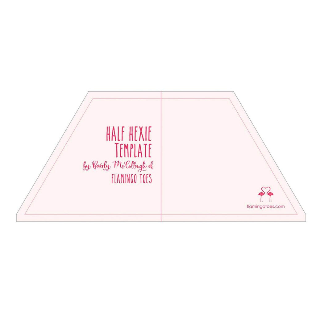 Half Hexie and Triangle Template Set – Flamingo Toes