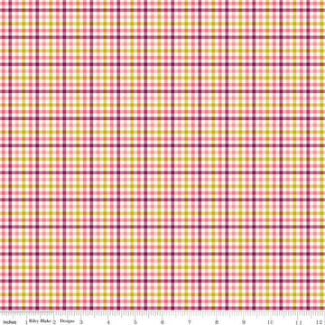 DEAL Adel in Summer Plaid C13394 Multi - Riley Blake Designs - 1/8" Check Checks - Quilting Cotton Fabric