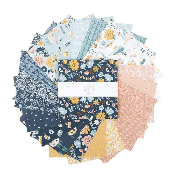 Live, Love, Glamp Layer Cake 10" Stacker Bundle - Riley Blake Designs - 42 piece Precut Pre cut - Glamping - Quilting Cotton Fabric