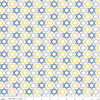 DEAL Hanukkah Nights Star of David C13432 White - Riley Blake Designs - Quilting Cotton Fabric