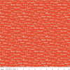 Fat Quarter End of Bolt - CLEARANCE Holiday Cheer Text C13613 Red - Riley Blake Designs - Christmas - Quilting Cotton Fabric