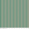 11" End of Bolt - Holiday Cheer Stripes C13617 Green - Riley Blake Designs - Christmas Striped Stripe - Quilting Cotton Fabric