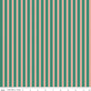 Fat Quarter End of Bolt - Holiday Cheer Stripes C13617 Green - Riley Blake Designs - Christmas Striped Stripe - Quilting Cotton Fabric