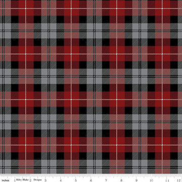 SALE FLANNEL Tartan Plaid F638 Red - Riley Blake Designs - FLANNEL Cotton Fabric