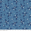 SALE Simply Country Bouquets C13411 Denim - Riley Blake Designs - Floral Flowers - Quilting Cotton Fabric
