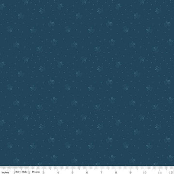 Silent Night Choir of Angels C13573 Night - Riley Blake - Christmas Tone-on-Tone Angels Stars Music Notes - Quilting Cotton Fabric