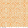 Fat Quarter End of Bolt - SALE Live, Love, Glamp Crochet C13502 Honey - Riley Blake Designs - Doily Medallions - Quilting Cotton Fabric