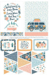 SALE Live, Love, Glamp Home Decor Panel HD13507 - Riley Blake Designs - Glamping Camping Dish Towels Pot Holders Banners - Cotton Fabric