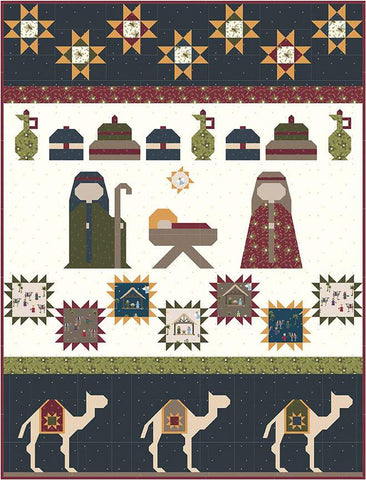 SALE The Greatest Gift Quilt PATTERN P177 by Bee Sew Inspired - Riley Blake Design - INSTRUCTIONS Only - Christmas Nativity