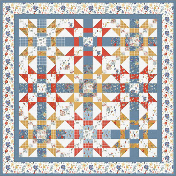 SALE Jackie's Star Quilt PATTERN P190 by Snowball Quilt Company - Riley Blake Designs - INSTRUCTIONS Only - Fat Quarter Friendly