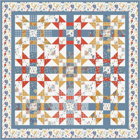 SALE Jackie's Star Quilt PATTERN P190 by Snowball Quilt Company - Riley Blake Designs - INSTRUCTIONS Only - Fat Quarter Friendly