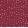 12" End of Bolt - Heartfelt Ditsy C13497 Ruby - Riley Blake Designs - Floral Flowers Pin Dots - Quilting Cotton Fabric