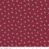15" End of Bolt - Heartfelt Ditsy C13497 Ruby - Riley Blake Designs - Floral Flowers Pin Dots - Quilting Cotton Fabric