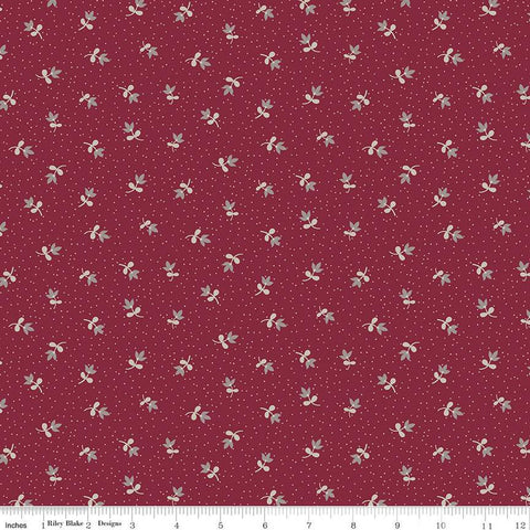Heartfelt Ditsy C13497 Ruby - Riley Blake Designs - Floral Flowers Pin Dots - Quilting Cotton Fabric