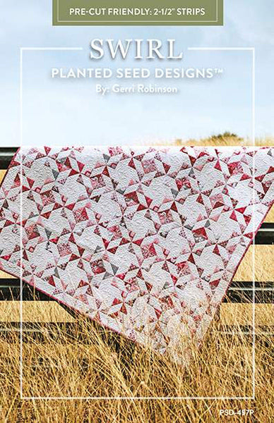 Swirl Quilt PATTERN P124 by Gerri Robinson - Riley Blake Designs - INSTRUCTIONS Only - 2 1/2" Strip Friendly