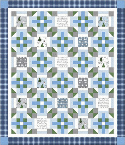 Cozy Winter Quilt PATTERN P156 by Amanda Niederhauser - Riley Blake Design - INSTRUCTIONS Only - Piecing