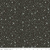Fat Quarter End of Bolt- Twas New Fallen Snow SC13466 Charcoal SPARKLE - Riley Blake - Christmas Star Constellations Silver -Quilting Cotton