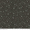 25" End of Bolt - Twas New Fallen Snow SC13466 Charcoal SPARKLE - Riley Blake - Christmas Stars Constellations Silver - Quilting Cotton