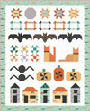 SALE Spooky Lane Quilt PATTERN P138 - Beverly McCullough - Riley Blake Designs - INSTRUCTIONS Only - Row Quilt Halloween Spider Bats Houses