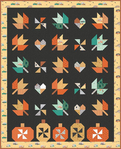 SALE Fall in Love Quilt PATTERN P138 by Beverly McCullough - Riley Blake Designs - INSTRUCTIONS Only - Autumn Halloween