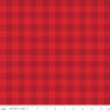 SALE Peace on Earth Checks C13455 Red - Riley Blake Designs - Christmas Check Checkered - Quilting Cotton Fabric