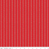 SALE Peace on Earth Ticking C13456 Red - Riley Blake Designs - Christmas Stripe Stripes Striped - Quilting Cotton Fabric