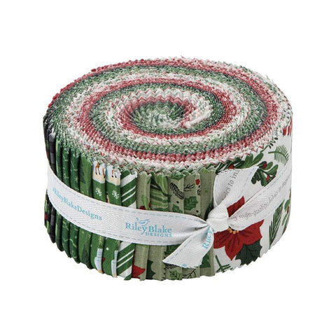 Jelly Roll Merry Manor Metallic Holiday Christmas Cotton Fabric Precuts  M492.40