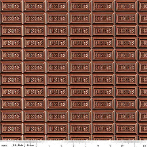 Camp S'mores Hershey's Bars C13626 by Riley Blake - Hershey Camping Chocolate - Quilting Cotton Fabric