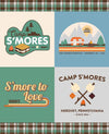 SALE Camp S'mores Panel P13628 - Riley Blake Designs - Hershey Hershey's Camping  - Quilting Cotton Fabric