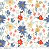 Farmhouse Summer Main C13630 Off White - Riley Blake Designs - Floral Flowers - Quilting Cotton Fabric
