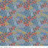 25" End of Bolt - Farmhouse Summer Floral C13632 Denim - Riley Blake Designs - Flower Flowers - Quilting Cotton Fabric