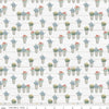 CLEARANCE Farmhouse Summer Flower Pots C13633 Off White - Riley Blake Designs - Flower Flowers - Quilting Cotton Fabric