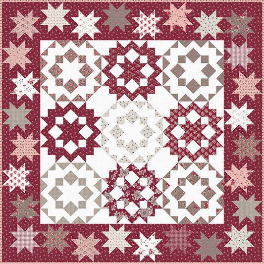 SALE Dancing with the Stars 2 Quilt PATTERN P124 - Gerri Robinson - Riley Blake Designs - INSTRUCTIONS Only - Two Star Blocks