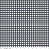18" End of Bolt - SALE In the Afterglow PRINTED Gingham C13373 Midnight - Riley Blake - 1/4" Cream/Midnight Check Checks- Quilting Cotton