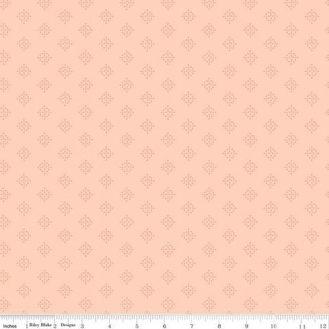 SALE In the Afterglow Criss-Cross C13377 Apricot - Riley Blake Designs - Geometric - Quilting Cotton Fabric