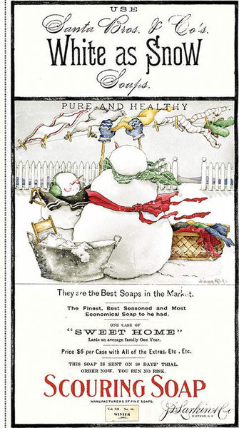 White as Snow Main Panel PD13550 by Riley Blake Designs - DIGITALLY Printed Christmas Snowman - Quilting Cotton Fabric