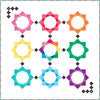 SUPER DEAL! Rainbow Shimmer Quilt Pattern P160 - Riley Blake Designs - INSTRUCTIONS Only - Foundation Paper Piecing