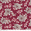 17" End of Bolt - SALE Heartfelt Floral C13491 Ruby - Riley Blake Designs - Flowers - Quilting Cotton Fabric