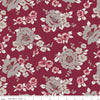 Fat Quarter End of Bolt - SALE Heartfelt Floral C13491 Ruby - Riley Blake Designs - Flowers - Quilting Cotton Fabric