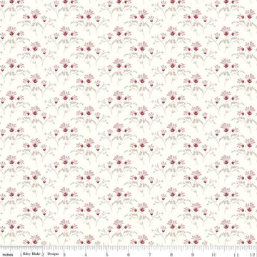 SALE Heartfelt Flower Buds C13496 Cream - Riley Blake Designs - Floral - Quilting Cotton Fabric