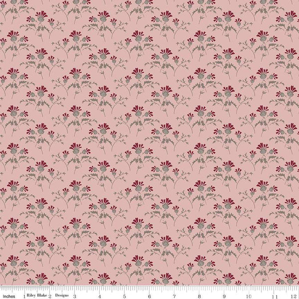 SALE Heartfelt Flower Buds C13496 Rose - Riley Blake Designs - Floral - Quilting Cotton Fabric