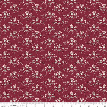 SALE Heartfelt Flower Buds C13496 Ru- - Riley Blake Designs - Floral - Quilting Cotton Fabric