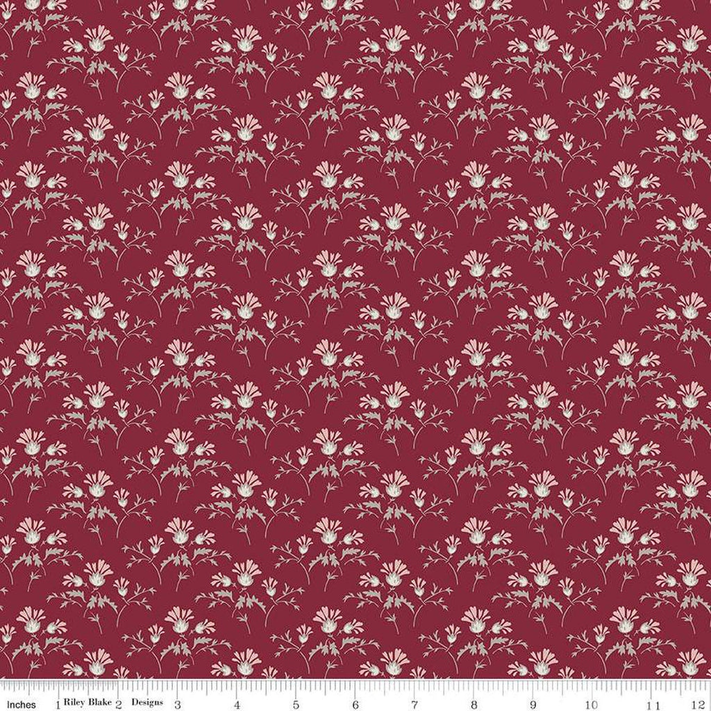 Heartfelt Flower Buds C13496 Ruby - Riley Blake Designs - Floral - Quilting Cotton Fabric