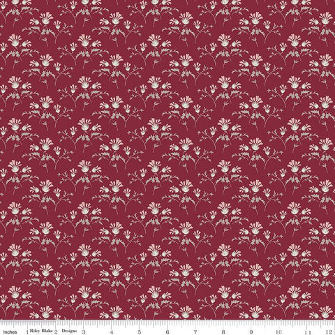 SALE Heartfelt Flower Buds C13496 Ruby - Riley Blake Designs - Floral - Quilting Cotton Fabric