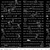SALE White as Snow Snow Story C13563 Black - Riley Blake Designs - Christmas White Text Pictures - Quilting Cotton Fabric